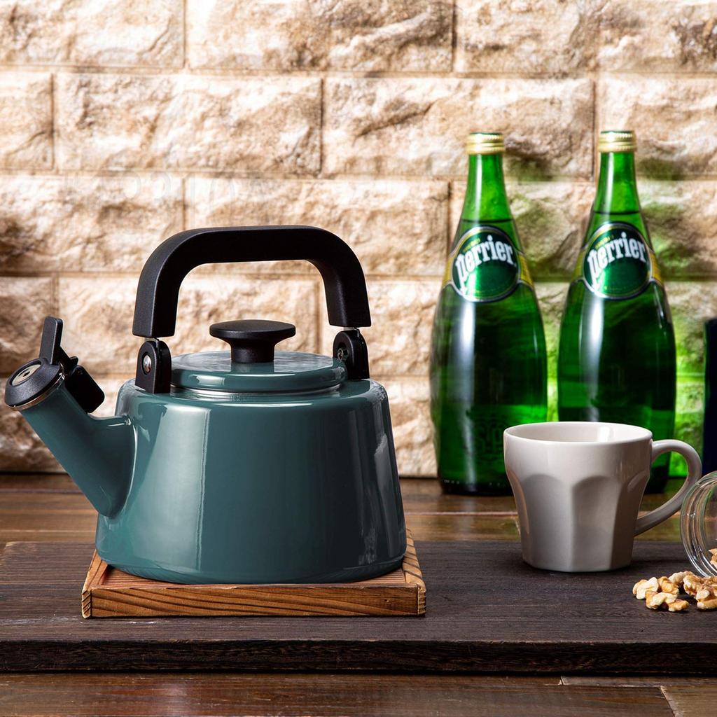 Fuji Horo Whistle Kettle IH Compatible Cotton Smoke Blue 2.1L CTN-2.1WK.SB