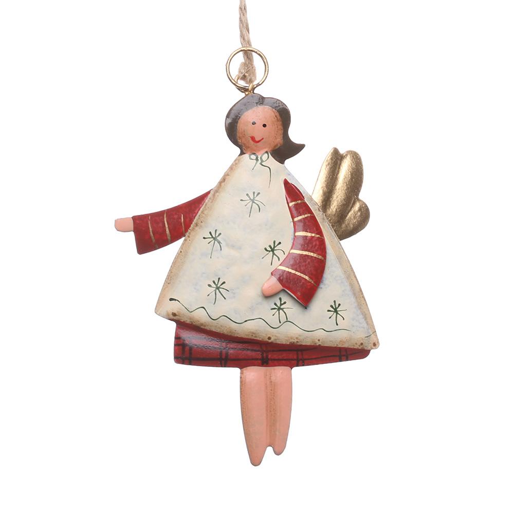 Drop Ornaments Festival Supply Christmas Decorations Santa Claus Cartoon Angel Hanging Pendants