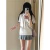Women’s Grey Knit Vest - Japanese Academy Style School Uniform Top