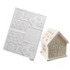 Christmas House Silicone Mold Resin Crafting Moulds Silicone Ornament Moulds Candle Holder Molds for Hand-Making Craft