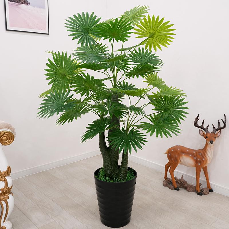 Большая искусственная пальма «Рыбий хвост» напольная | Комнатная искусственная зелень для декора гостиной
