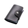Fashion Faux Leather Credit Card Holder 24 Bits Card Case Business Card Holder Wallet