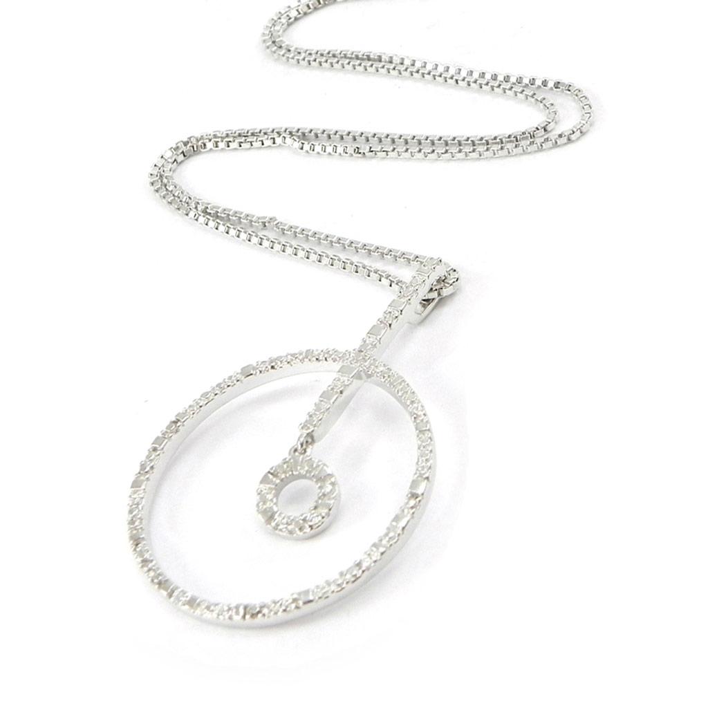 Altesse [I3214] - Collier Argent 'Déesse' Blanc