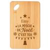 Planche À Découper - PLANETEE - Emy Magie De Noël Sapin - Bambou - Motif Sapin - Gravé