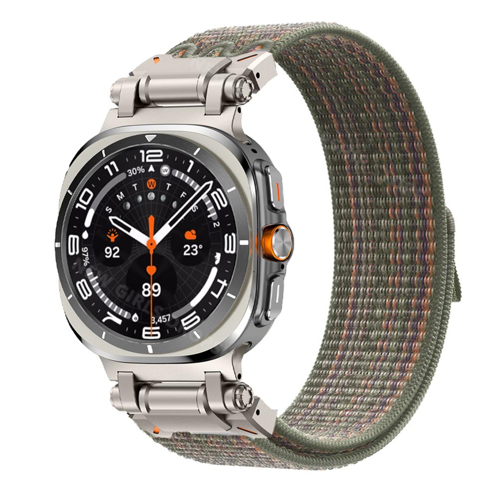 Спортивный нейлоновый ремешок-петля для Samsung Galaxy Watch Ultra 47 мм Мужской ремешок для SAMSUNG GALAXY WATCH 7 ULTRA 47 мм Браслет без зазоров