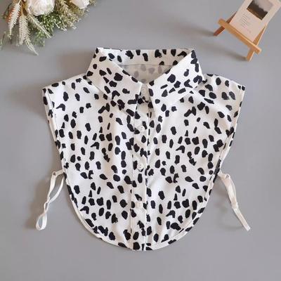 Fashion Printed Collar Woman Detachable Collar Fake Women Vintage Ladies False Blouse Collar Lapel Half Shirt