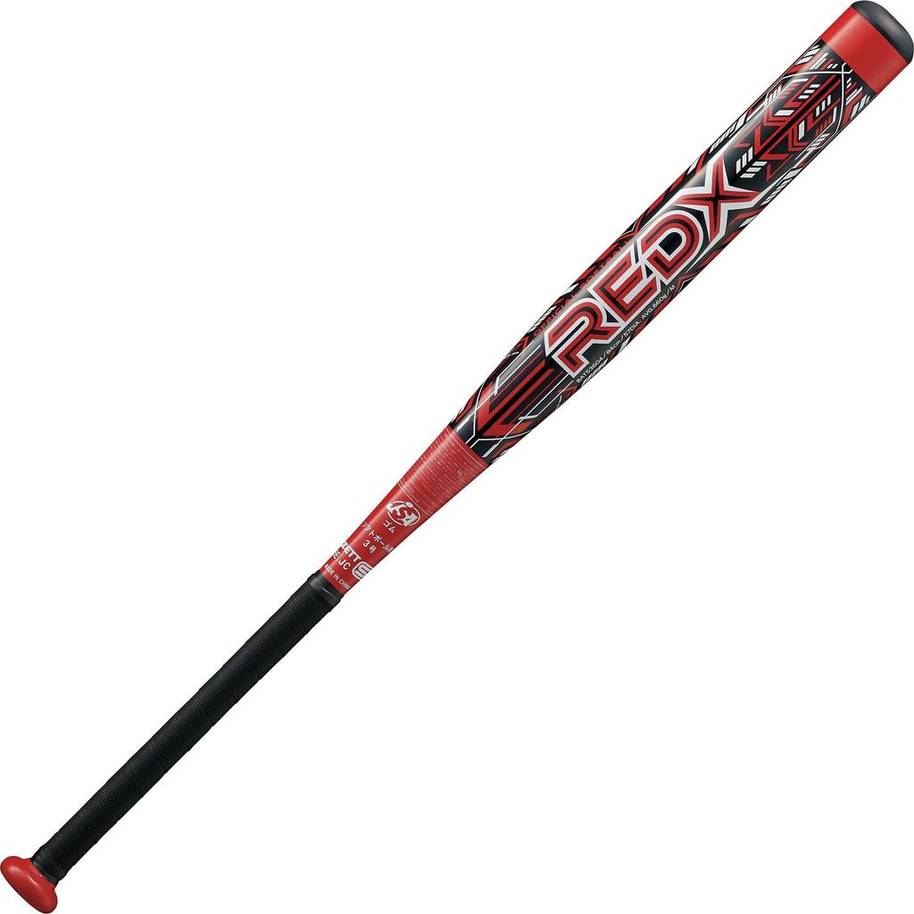 ZETT Red X Softball Metal 660g Average Red BAT53604 Bat, (Super Duralumin), 84cm, Weight, (6400)