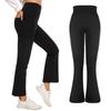 High Waisted Flare Leggings for Women with Pocket Black Flared Leggings Yoga Pants Skinny Leggins