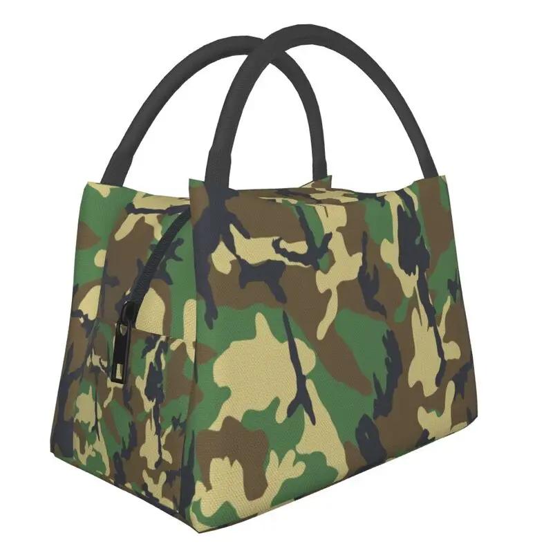 Camo термоизолированная сумка для ланча женская на руку военный камуфляж портативный контейнер для ланча многофункциональная коробка для еды