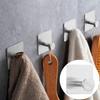 4Pcs Wall Hook Stylish Versatile Self-Adhesive Hooks Bathroom Shower Organizer for Towels Robes Clothes