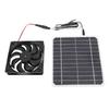 20 Вт Солнечный вытяжной вентилятор Тихий Монокристаллическая солнечная панель Вентиляционный вентилятор с кронштейном для курицы