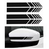 4 PCS Rearview Mirror Decoration Carbon Fiber Style 5D Sticker Stripe Decal Car Accessories