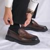 Men's Dress Shoes Leather Fashion Shoe for Men Business Formal Casual Shoes Slip On Wedding Men Shoes Male Footwear