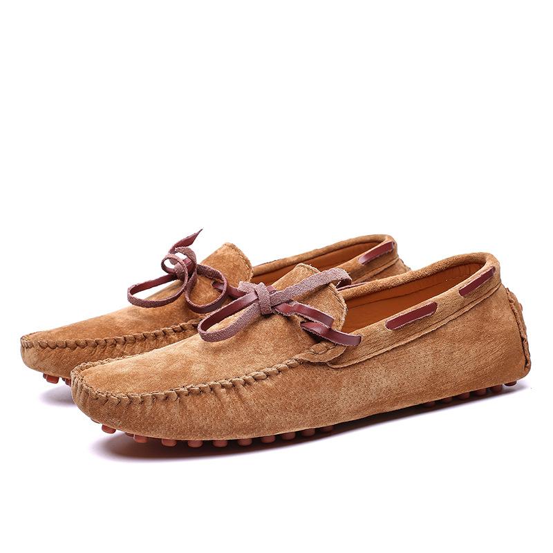 Модные мужские повседневные туфли высокого качества, замшевые мужские лоферы, удобные мягкие туфли для вождения, роскошные мокасины, лаконичные мужские туфли, большие размеры 38-49