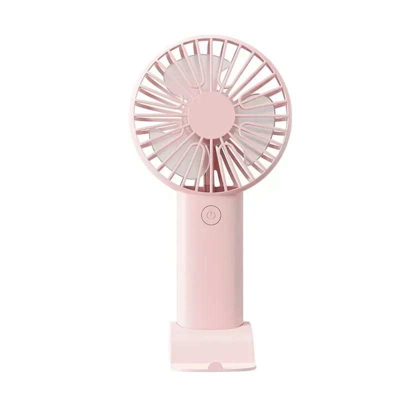 New USB Handheld Fan Mini Portable Desktop Charging Small Fan Foldable Digital Display Aromatherapy Small Electric Fan