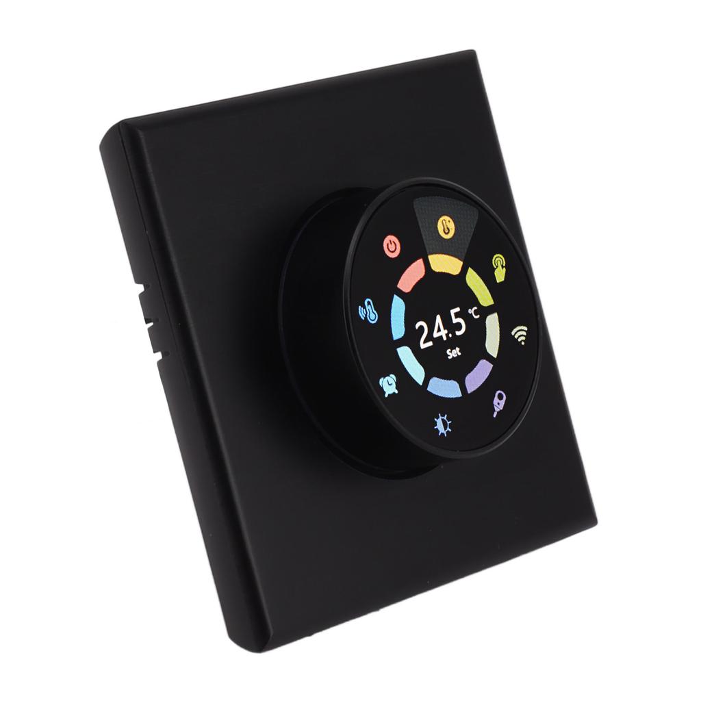 Smart Thermostat Black WiFi Thermostat APP Timer Knob Overheat Protection Voice Control AC95?240V