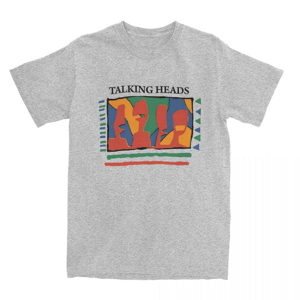 Забавные футболки группы Talking Heads для мужчин, хлопковая футболка с круглым вырезом, пост-панк, футболка с коротким рукавом, оригинальная одежда