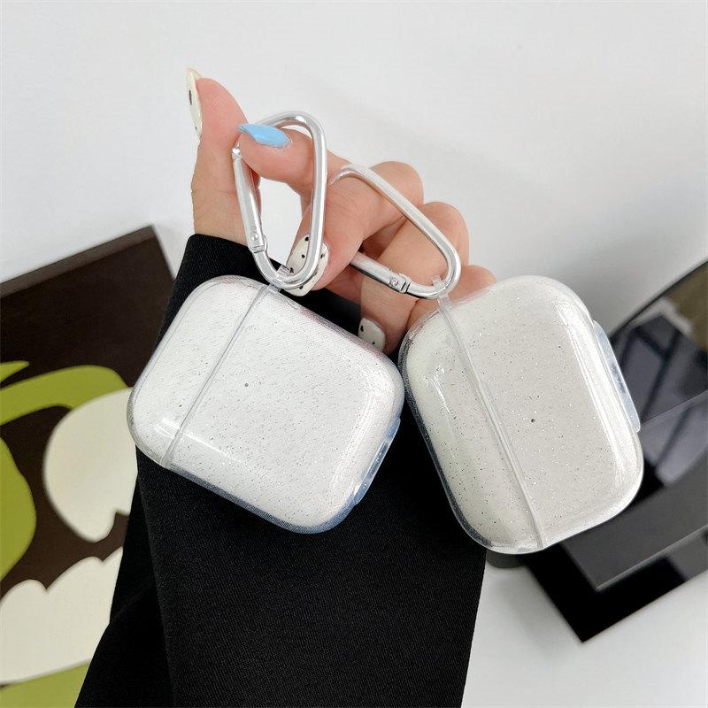 Прозрачный простой чехол с блестками, чехол для Airpods 1/2, силиконовый чехол для Airpods Pro, чехол для Airpods 3