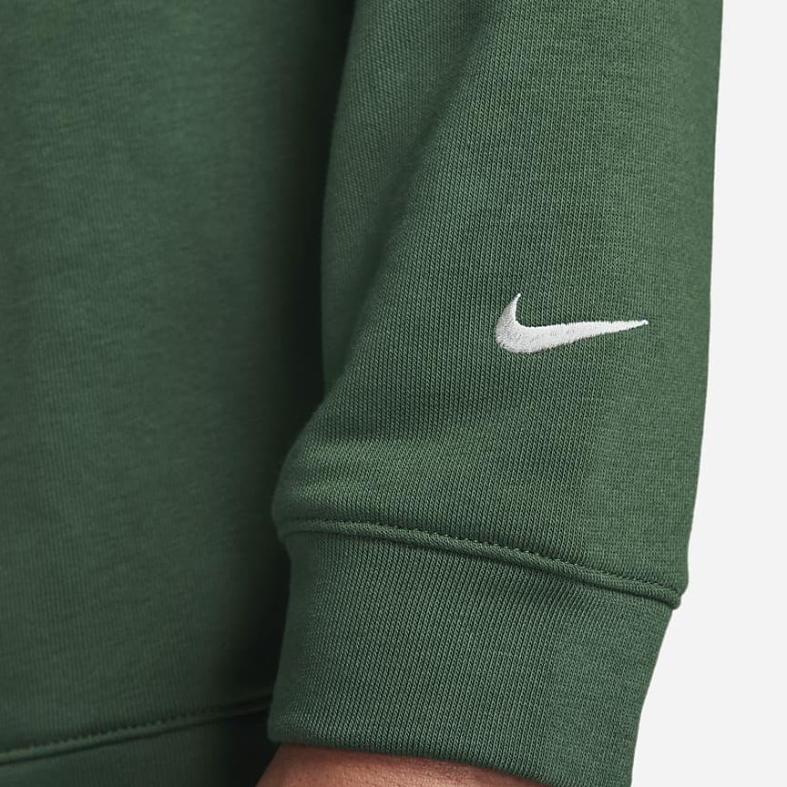 Nike Dri-Fit Track Club Solid Crew Neck Sports Quick-Dry Long Sleeve T Shirt Men Tops Spruce-Green FB5510-323