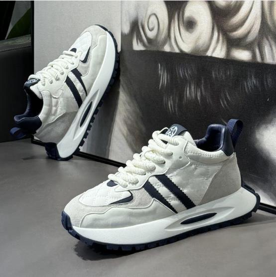 Кроссовки мужские дизайнерские повседневные кроссовки из микрофибры, кожа/пух, дышащие, на плоской платформе, с увеличенной высотой