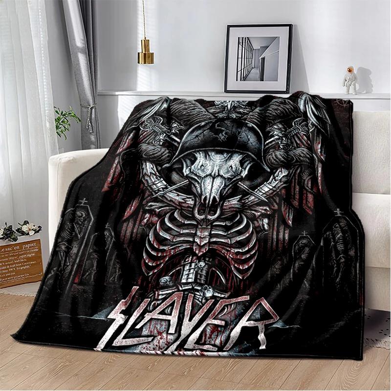 29 Style Slayer Heavy Metal Rcck Band Sign Blanket,Soft Throw Blanket for Home Bedroom Bed Sofa Travel Cover Kid Gift