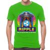 Mens Ripple XRP HODL On We Are Going To The Moon T Shirts Vaporwave Bitcoin Tshirt Hip Hop T Shirt Cotton Oversized Tee Tops