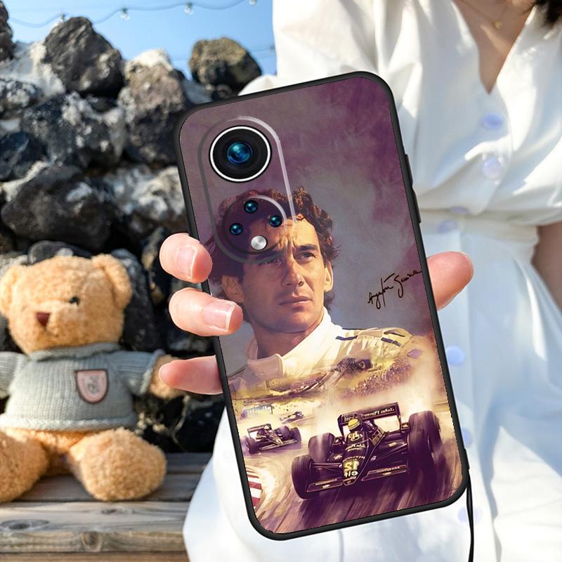 Ayrton Senna F1 Racing Case For Honor Magic 6 Pro 90 70 50 Magic 5 Lite X6 X7 X8 X9 X6a X7a X8a X9a X8b X9b Cover