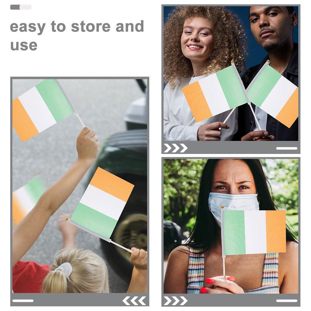 120Pcs Plastic Flagpole Parts Handheld Flags Sturdy Lightweight Flagpole for Party Sports Held Flag Pole Flag Pole Parts