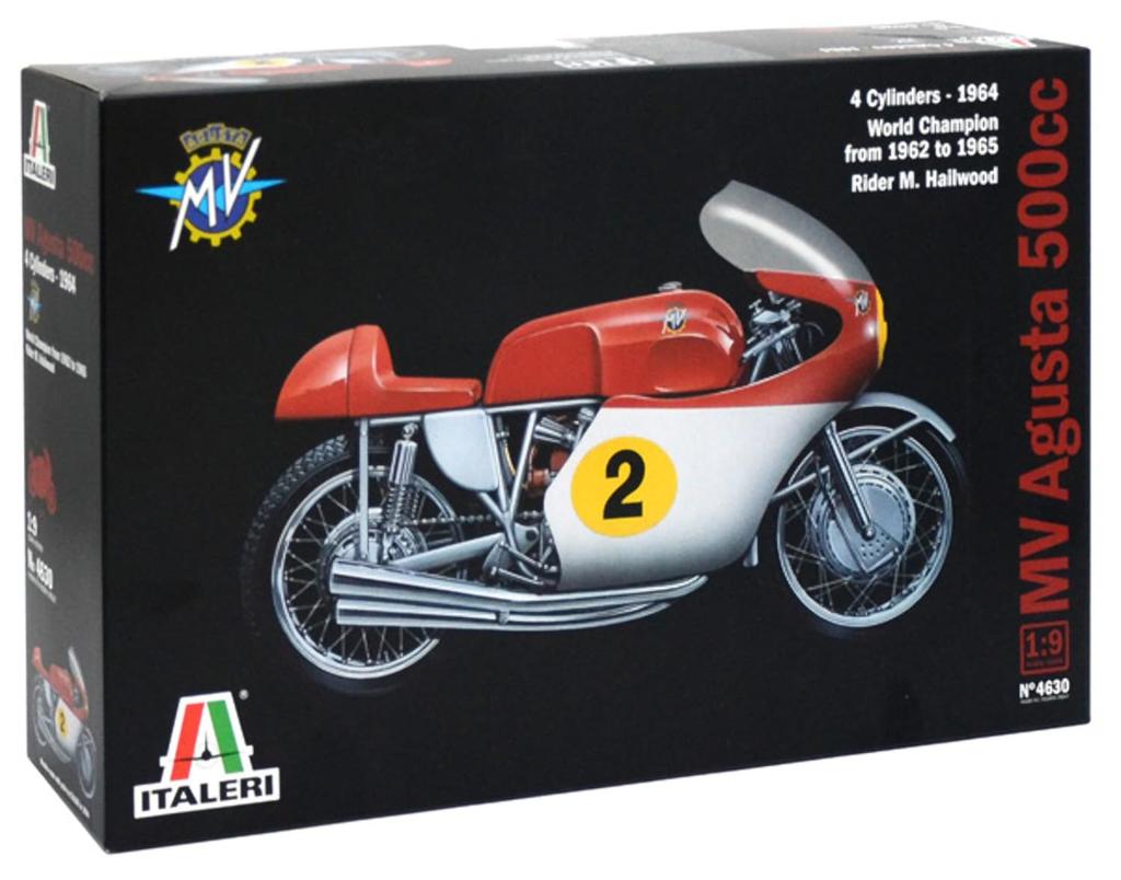 PLATZ Italeri MV Agusta 500cc 4 Cylinder 1964 Plastic Model IT4630 1/9