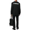 Y-3 T-Shirts Men's Black Crew Neck Moderate Straight Fit HT4734