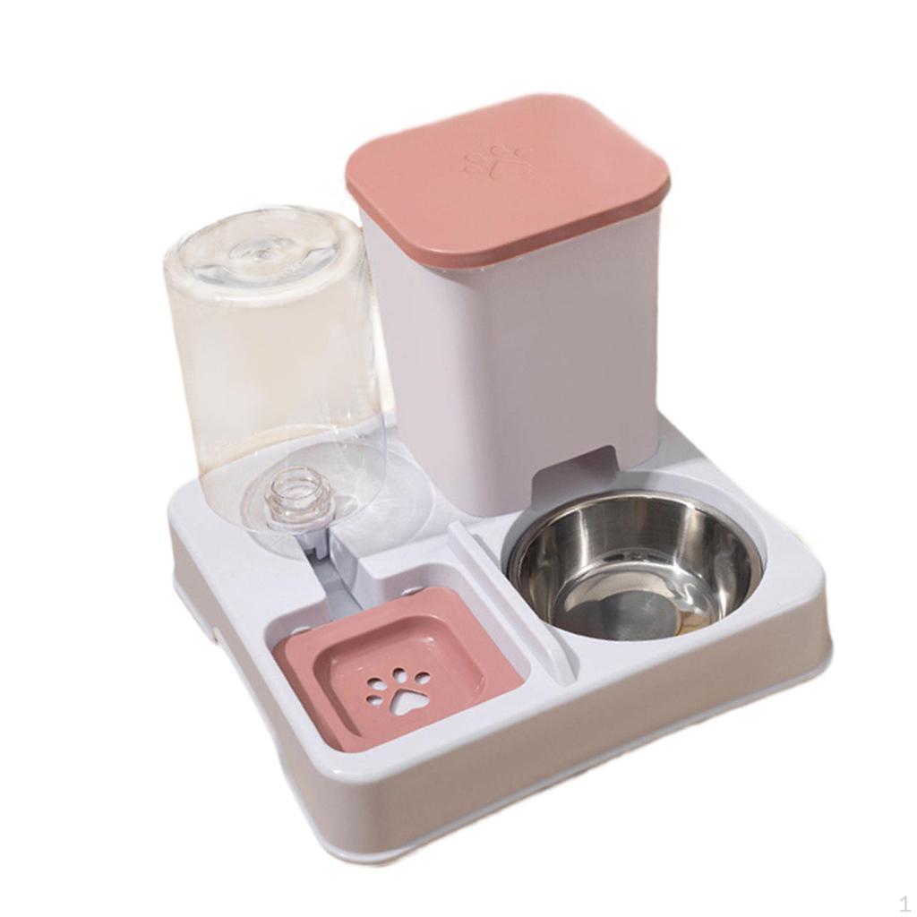 Automatic Cat Feeder 2 In 1 and Water Dispenser Eating Drinking Bowl for Indoor Cats