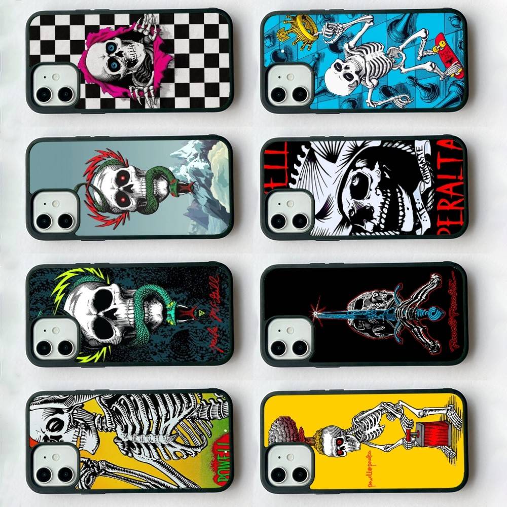 Бренд скейтборда P-Powell P-Peralta Для IPhone 17 16 15 14 13 12 11 Pro Max Plus Mini Чехол для телефона с задней панелью из ТПУ