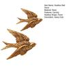1/2Pcs Carving Swallow Wall Sculpture Decoration Golden Flying Bird Wall Art Home Bedroom Living Room Bathroom Wall Decorative Sign