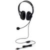 Elecom Headset Wired Overhead with Microphone USB Connection Function Volume Adjustment Flexible Lightweight Large Binaural Black [Mute Arm] 1.8m
