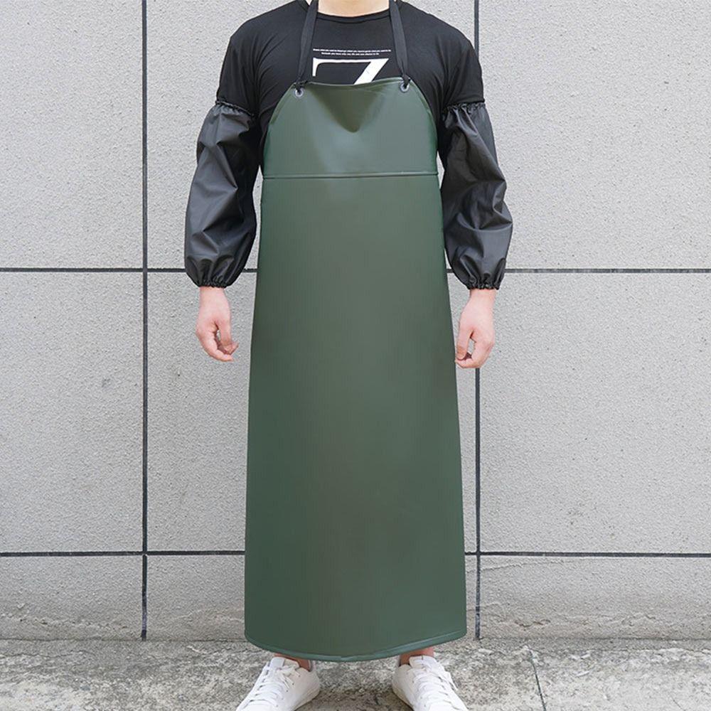 Черный Зеленый Кухонный Фартук Водонепроницаемый Водный Мясной Фартук для Еды Прочный Фартук для Готовки Шеф-повара Сад