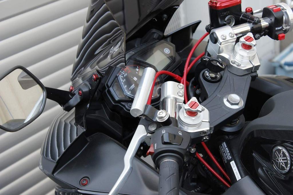 POSH FAITH Motorcycle Accessories Bracket Handlebar Mount with Smartphone Holder Attachment, Silver, 500079-03