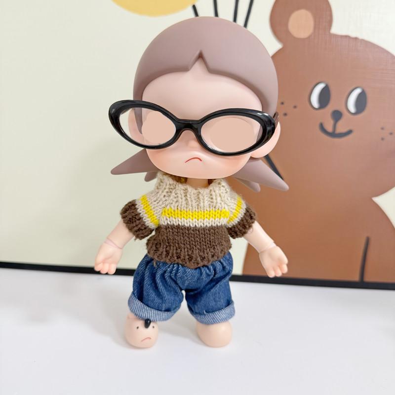 [Cloth Only] Cartoon Toy BJD Doll Fashion Series Cloth Set Woolen Hat Sweater Jeans Suit Accessories 14 Years & up