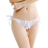 Сексуальные женские кружевные мягкие прозрачные трусы с завязками без вырезов, нижнее белье стринги