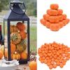 30pcs Mini 3.8cm Artificial Halloween Pumpkin Fake Simulation Food Vegetables 3.8cm Diamater Foam Pumpkins DIY Crafts Orange