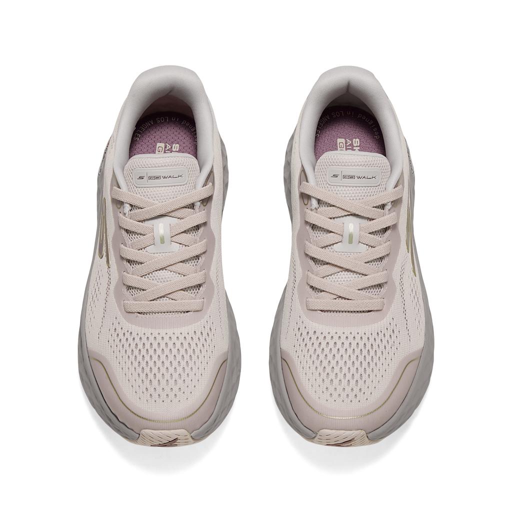 Skechers Go Walk Удобные Универсальные Дышащие Прочные Упругие Беговые Кроссовки Женские кроссовки Цвет Бобовый Паста 126036-LTMV