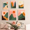 Abstract Landscapes Poster Boho Sunrise Sunset Moon Wall Art Print Picture Canvas Painting Interior Living Room Home Decoration