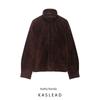 Kaslead Новая женская одежда Западный стиль Мода Простая и универсальная куртка из замшевой кожи 4341878