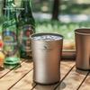 Кружка для кемпинга из чистого титана, портативная, однослойная, пивная кружка, дорожная, для воды, чая, сока, для походов, пикников