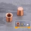 Brass Wooden Mini Board Feet 4Pcs Anti Slip Riser for Jewelry Box Display Tray Small Furniture DIY Craft Use
