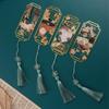 Cat Hollowed Cat Bookmark Flower Chinese Style Metal Reading Bookmark Creative Tassels Chinese Style Bookmarks Teachers'Day Gift