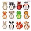 DIY Sticker 1-12 Months Baby Monthly Milestone Sticker Baby Photography Props Photo Stickers