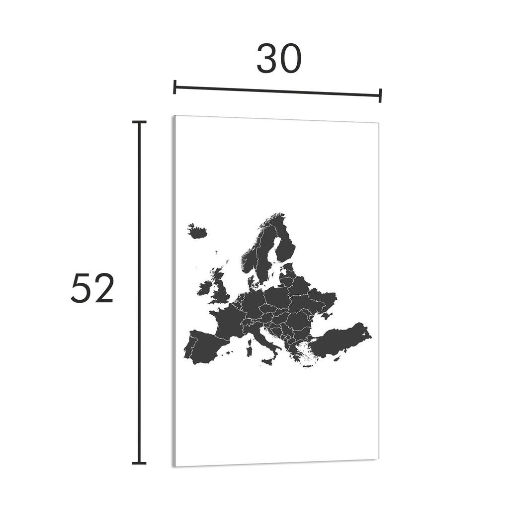 SZKLANA DESKA DO KROJENIA 30x52 Mapa