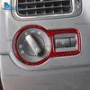 Настоящая мягкая карбоновая наклейка для Volkswagen VW Polo MK5 6R 2010 2011 2012 2013 2014 LHD RHD Автомобильный выключатель фар Внутренняя отделка