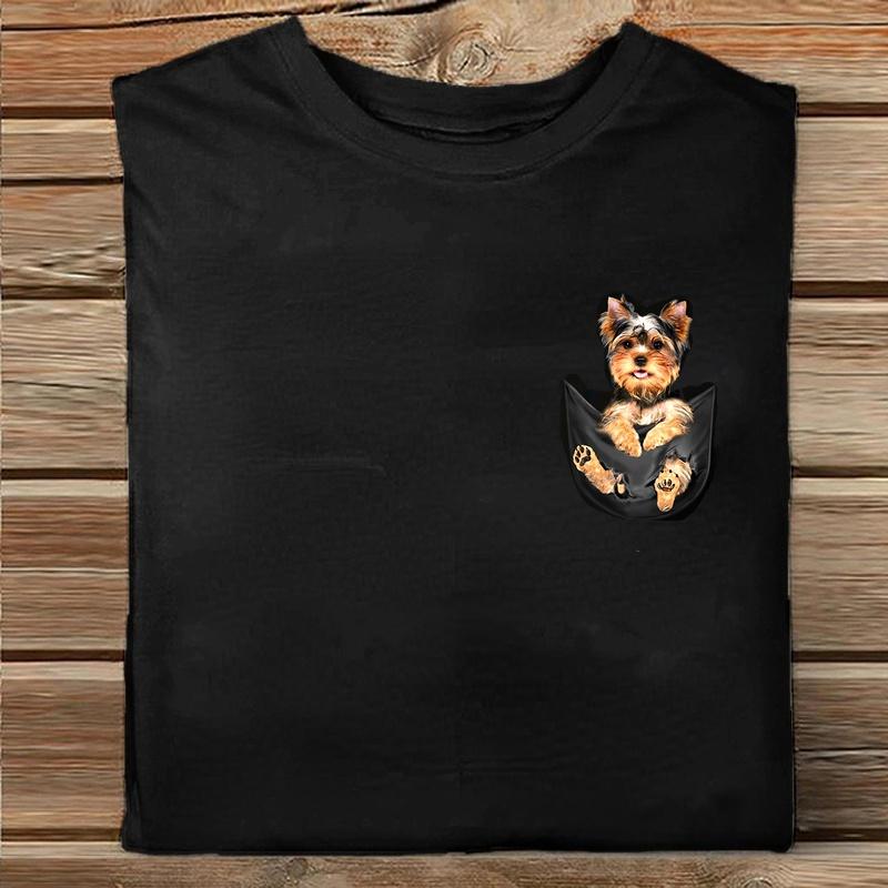 ZIMOXUAN Футболка с карманом-пустышкой, летняя футболка с 3D принтом для мужчин и женщин, рубашки, топы, забавные хлопковые черные футболки