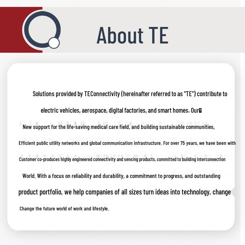 TE Tyco AMP 60496-2 Terminal Connector - Authentic, In Stock